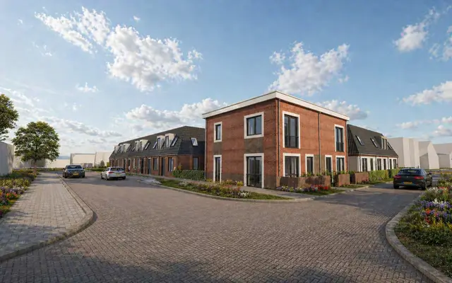 Foto van Helmershof, 2-onder-1 kapwoning, bn 12, Hoogezand